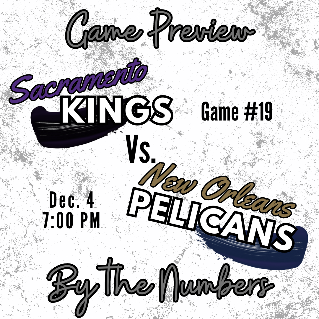 Kings vs. Pelicans Preview – By the Numbers